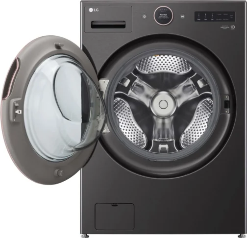 LG 5.0 Cu. Ft. Black Steel Front Load Washer - Image 3