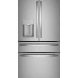 GE Profile™ ENERGY STAR® 27.9 Cu. Ft. Smart Fingerprint Resistant 4-Door French-Door Refrigerator with Door In Door