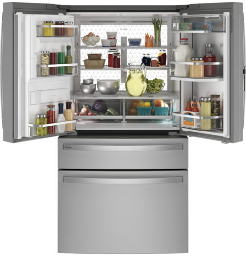 GE Profile™ ENERGY STAR® 27.9 Cu. Ft. Smart Fingerprint Resistant 4-Door French-Door Refrigerator with Door In Door - Image 4