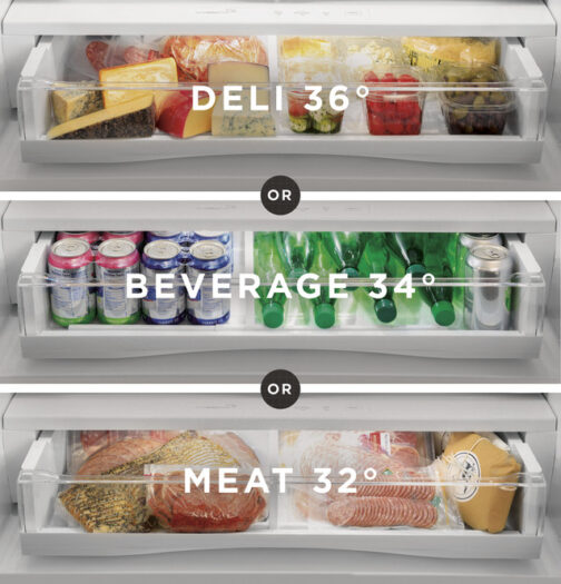 GE Profile™ ENERGY STAR® 23.1 Cu. Ft. Counter-Depth Fingerprint Resistant French-Door Refrigerator - Image 10