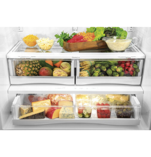 GE Profile™ ENERGY STAR® 23.1 Cu. Ft. Counter-Depth Fingerprint Resistant French-Door Refrigerator - Image 8