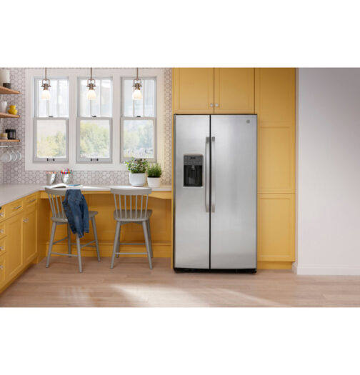 GE® 36 in. 25.3 Cu. Ft. Fingerprint Resistant Stainless Steel Side by Side Refrigerator - Image 11