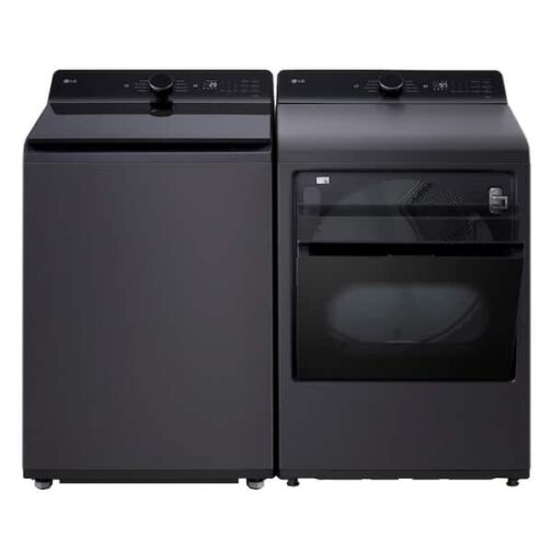 LG 5.5 cu. ft. SMART Top Load Washer in Matte Black with Impeller, Easy Unload and TurboWash3D Technology WT8400CB