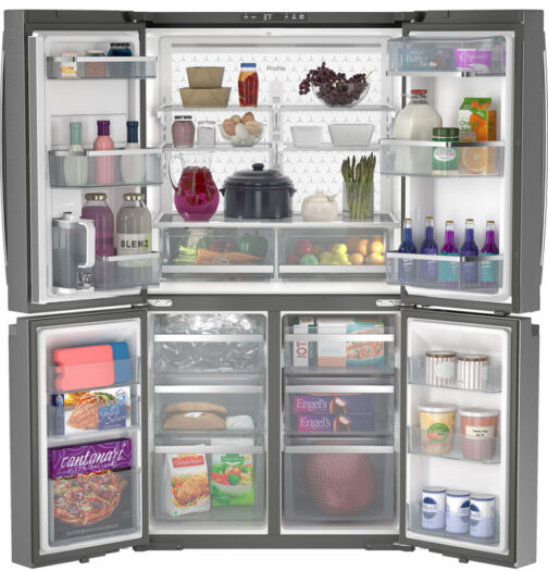 GE Profile™ ENERGY STAR® 28.3 Cu. Ft. Quad-Door Refrigerator with Dual-Dispense AutoFill Pitcher - Image 4