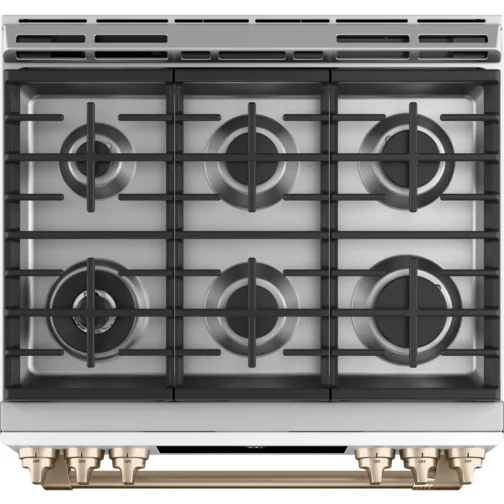 Cafe CGS700P4MW2 30 Inch Slide-In Gas Smart Range with 6 Sealed Burners, 5.6 Cu. - Image 4