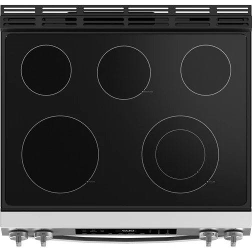 GE 500 Series GRS500PVSS 30 Inch Slide-In Electric Range with 5 Smoothtop Elements, 5.3 cu. ft. - Image 4
