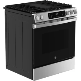 GE 600 Series GGS600AVFS 30 Inch Slide-In Gas Smart Range with 5 Sealed Burners, 5.3 cu. ft.