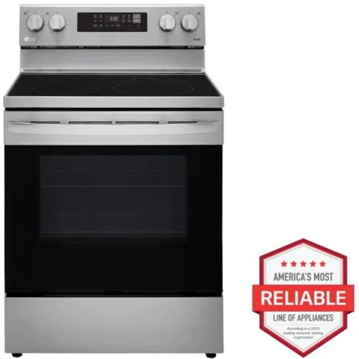LG LREL6323S 30 Inch Electric Smart Range with 5 Radiant Elements, 6.3 cu. ft. - Image 3