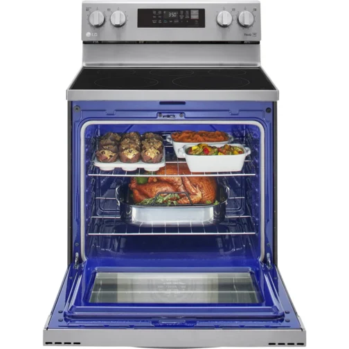 LG LREL6323S 30 Inch Electric Smart Range with 5 Radiant Elements, 6.3 cu. ft. - Image 4