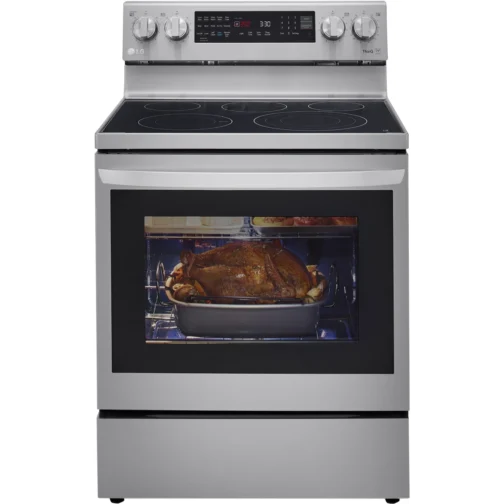 LG LREL6325F 30 Inch Electric Smart Range with 5 Radiant Elements, 6.3 cu. ft - Image 3