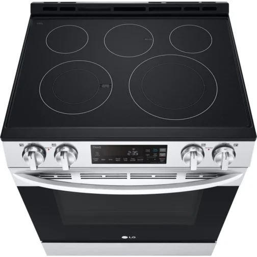 30 Inch Slide-In Electric Smart Range with 5 Radiant Elements, 6.3 Cu. Ft. Capacity, Storage Drawer, - Image 3