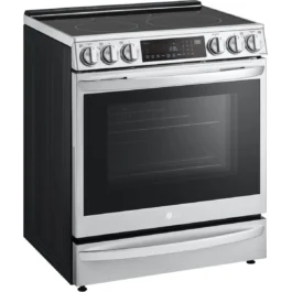 LG LSEL6337F 30 Inch Smart InstaView™ Electric Slide-In Range with 5 Radiant Elements, 6.3 cu ft.