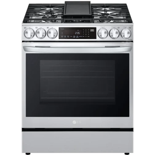 LG LSGL6335F 30 Inch Smart Instaview™ Slide-in Gas Range with 5 Sealed Burners, 6.3 cu. ft. - Image 3