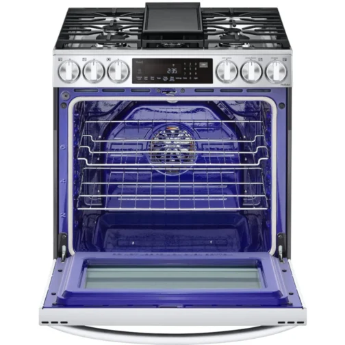 LG LSGL6335F 30 Inch Smart Instaview™ Slide-in Gas Range with 5 Sealed Burners, 6.3 cu. ft. - Image 9
