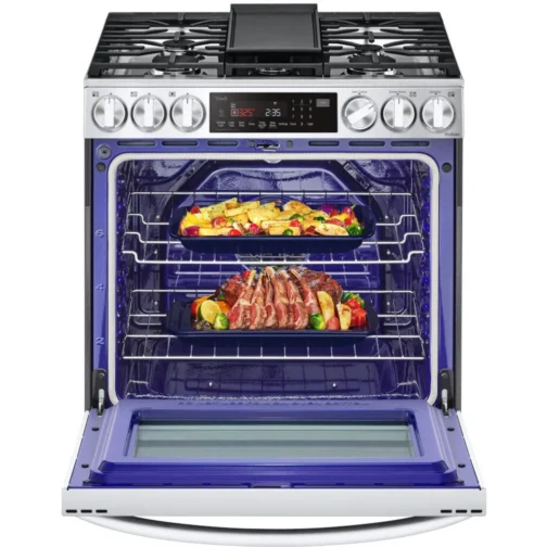 LG LSGL6335F 30 Inch Smart Instaview™ Slide-in Gas Range with 5 Sealed Burners, 6.3 cu. ft. - Image 10