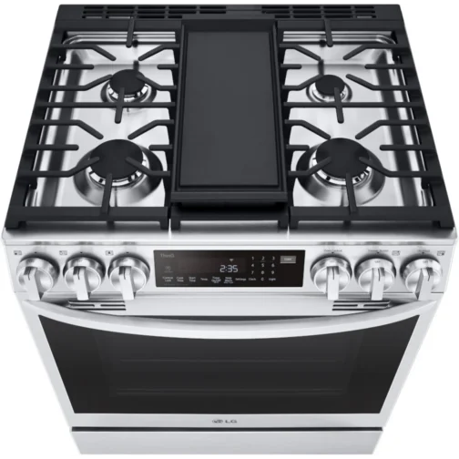 LG LSGL6335F 30 Inch Smart Instaview™ Slide-in Gas Range with 5 Sealed Burners, 6.3 cu. ft. - Image 6