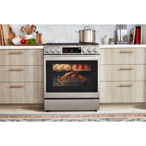 LG LSGL6335F 30 Inch Smart Instaview™ Slide-in Gas Range with 5 Sealed Burners, 6.3 cu. ft. - Image 11