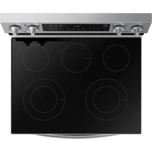 Samsung NE63A6311SS 30 Inch Freestanding Electric Smart Range with 5 Smoothtop Burners - Image 5