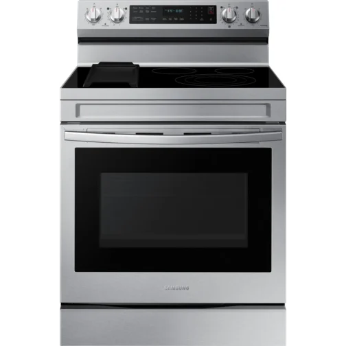 Samsung NE63A6711SS 30 Inch Freestanding Electric Smart Range with 5 Radiant Burners, 6.3 - Image 2