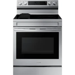 Samsung NE63A6711SS 30 Inch Freestanding Electric Smart Range with 5 Radiant Burners, 6.3