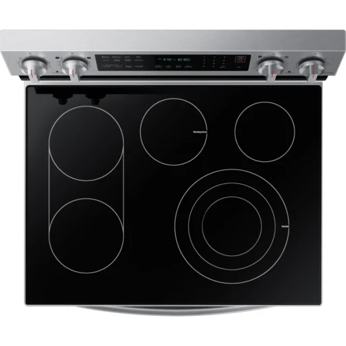 Samsung NE63A6711SS 30 Inch Freestanding Electric Smart Range with 5 Radiant Burners, 6.3 - Image 5