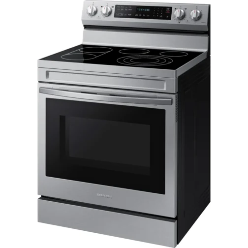 Samsung NE63A6711SS 30 Inch Freestanding Electric Smart Range with 5 Radiant Burners, 6.3 - Image 3