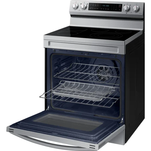 Samsung NE63A6711SS 30 Inch Freestanding Electric Smart Range with 5 Radiant Burners, 6.3 - Image 6