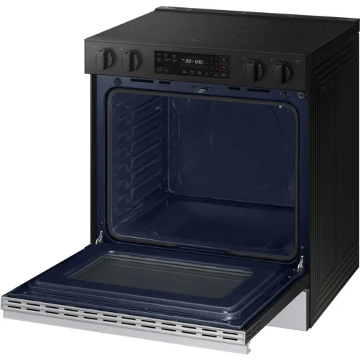 Samsung BESPOKE NSE6DG8100SR 30 Inch Slide-In Electric Smart Range with 5 Elements, 6.3 cu. ft. - Image 4