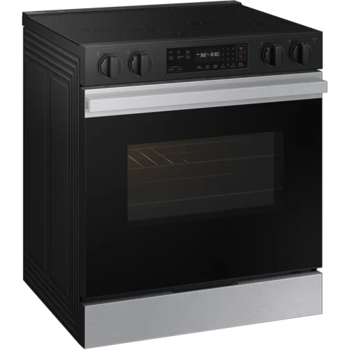 Samsung BESPOKE NSE6DG8100SR 30 Inch Slide-In Electric Smart Range with 5 Elements, 6.3 cu. ft. - Image 2
