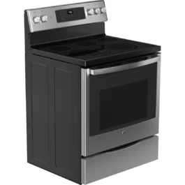 GE Profile PB900YVFS 30 Inch Freestanding Electric Range with 6.2 Cu. Ft. Oven Capacity, 5 Radiant