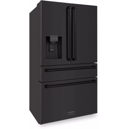 ZLINE RFMWWF36BS 36 Inch Counter Depth 4-Door French Door Refrigerator with 21.6 cu. ft