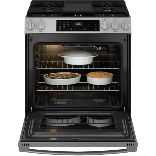 GE 600 Series GGS600AVFS 30 Inch Slide-In Gas Smart Range with 5 Sealed Burners, 5.3 cu. ft. - Image 5