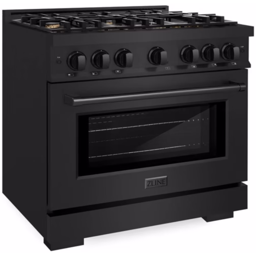 ZLINE HGRBBR36 36 Inch Freestanding Select Gas Range with 6 Sealed Brass Burners, 5.2 cu. ft. Oven Capacity, Auto-Reignition Burn - Image 2