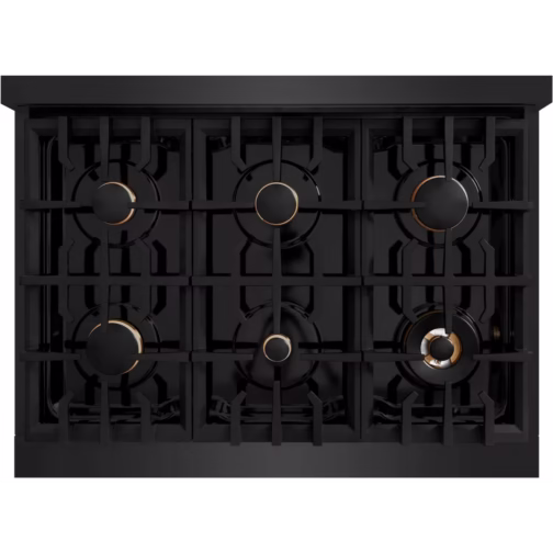 ZLINE HGRBBR36 36 Inch Freestanding Select Gas Range with 6 Sealed Brass Burners, 5.2 cu. ft. Oven Capacity, Auto-Reignition Burn - Image 7