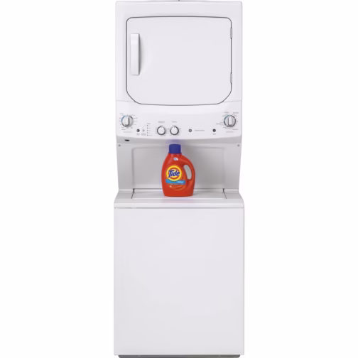 GE Appliances GUD27ESSMWW 3.8 cu. ft. Washer and 5.9 cu. ft. Electric Dryer Laundry Center - Image 4