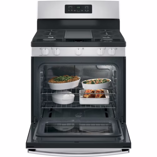 GE Appliances JGBS66REKSS 30" 5 cu ft. Freestanding Gas Range with Griddle - Image 3