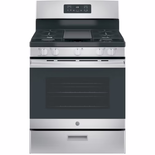 GE Appliances JGBS66REKSS 30" 5 cu ft. Freestanding Gas Range with Griddle