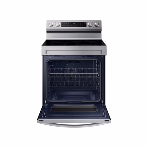 SAMSUNG 6.3 cu. ft. Smart Freestanding Electric Range with No-Preheat Air Fry & Convection - Image 4