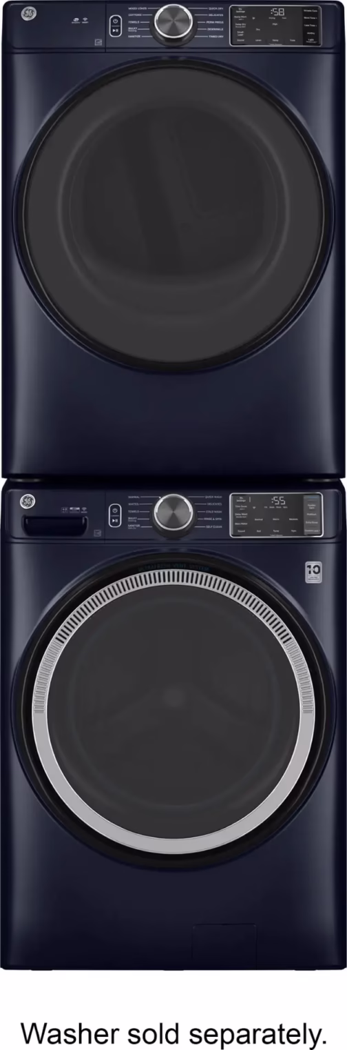 GE - 7.8 Cu. Ft. Stackable Smart Electric Dryer with Sanitize Cycle - Image 5
