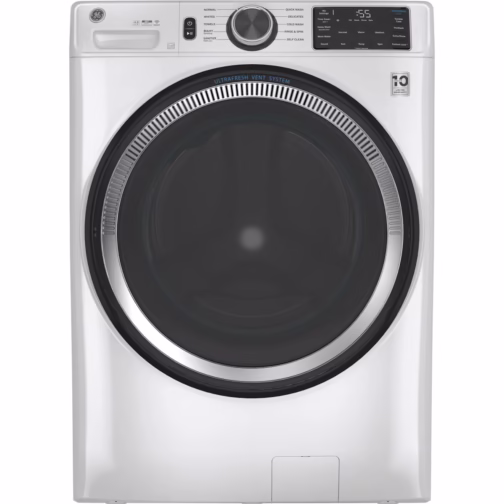 GE Appliances Smart 4.8 cu. ft. Energy Star Front Load Washer with Odorblock GFW550SSNWW
