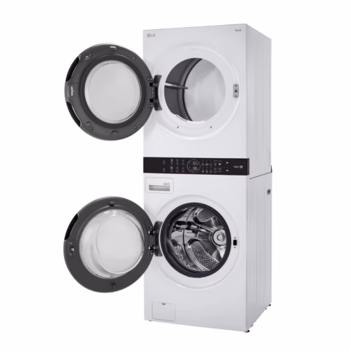 LG Single Unit Front Load WashTower with Center Control 4.5 cu. ft. Washer and 7.4 cu. ft. Electric Dryer WKE100HWA - Image 4