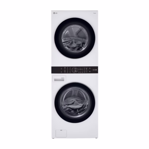 LG Single Unit Front Load WashTower with Center Control 4.5 cu. ft. Washer and 7.4 cu. ft. Electric Dryer WKE100HWA
