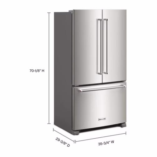 KitchenAid - 20 Cu. Ft. French Door Refrigerator - Image 6