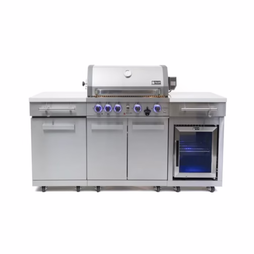 Mont Alpi MA-957FCRS Propane Natural Gas 5-Burner Compact Outdoor Kitchen - Image 2