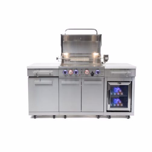Mont Alpi MA-957FCRS Propane Natural Gas 5-Burner Compact Outdoor Kitchen - Image 3