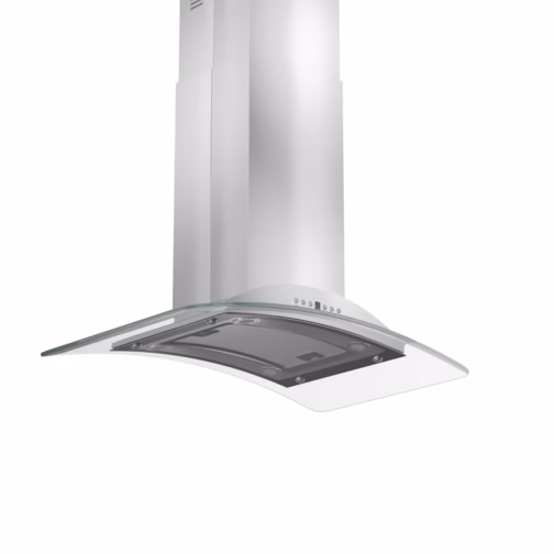 ZLINE 30 in. Convertible Vent Isl& Mount Range Hood in Stainless Steel & Glass (GL9i-30) - Image 3