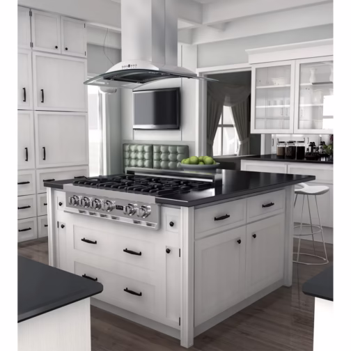 ZLINE 30 in. Convertible Vent Isl& Mount Range Hood in Stainless Steel & Glass (GL9i-30) - Image 7
