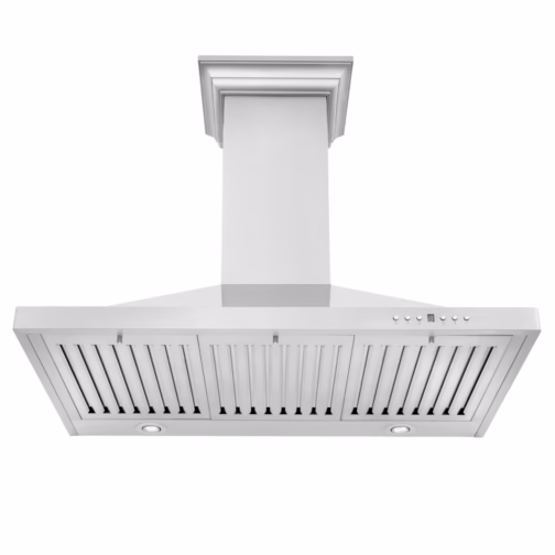 ZLINE 30 in. Convertible Vent Wall Mount Range Hood in Stainless Steel W/ Crown Molding  KBCRN-30 - Image 3