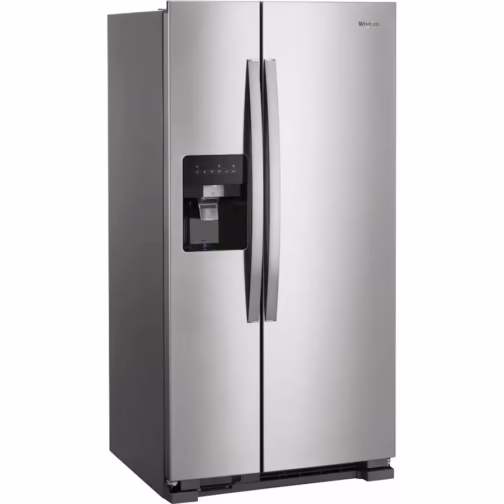 Whirlpool - 21.4 Cu. Ft. Side-by-Side Refrigerator - Monochromatic Stainless Steel - Image 3