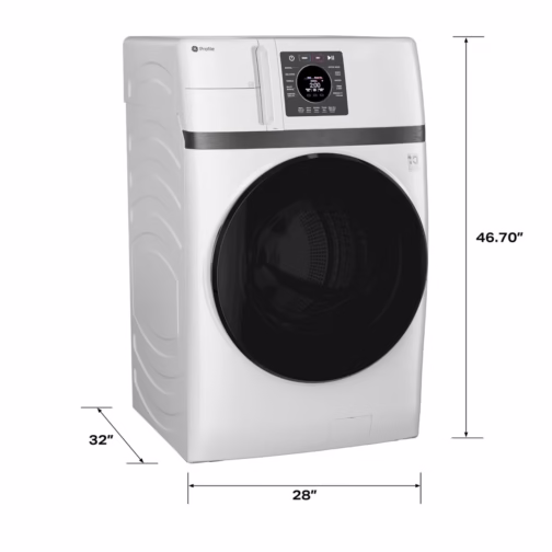 GE Profile Energy Star 4.6 Cu. Ft. Combo Washer/Dryer PFQ83HSSWWW - Image 4